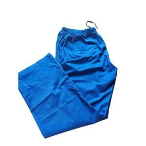 Wonder Work Womens Scrub Pants Electric Blue Size XL